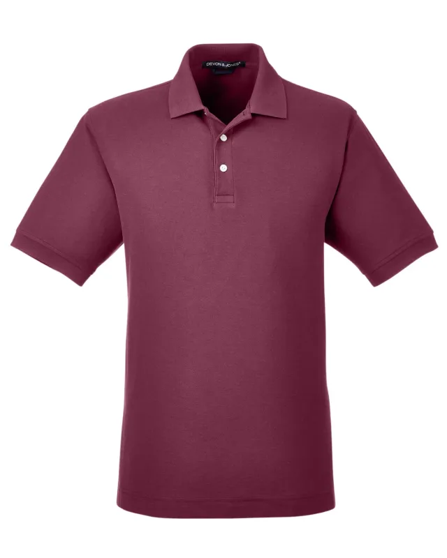 Devon & Jones Men's Pima Piqué Short-Sleeve Polo — view 82