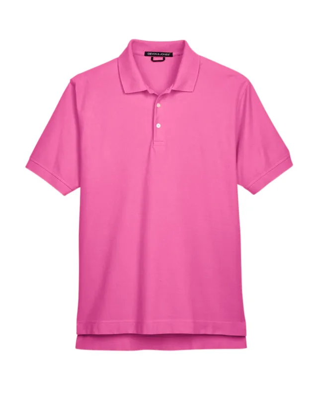 Devon & Jones Men's Pima Piqué Short-Sleeve Polo — view 94