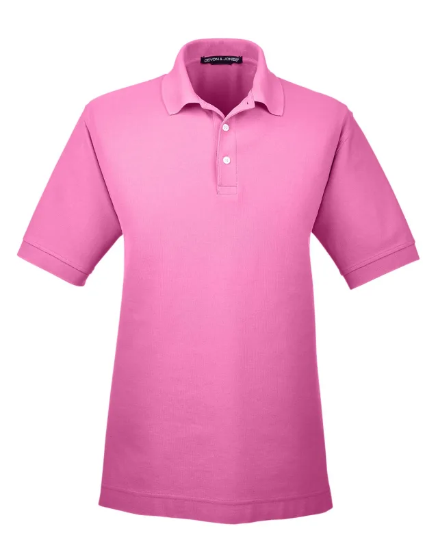 Devon & Jones Men's Pima Piqué Short-Sleeve Polo — view 96
