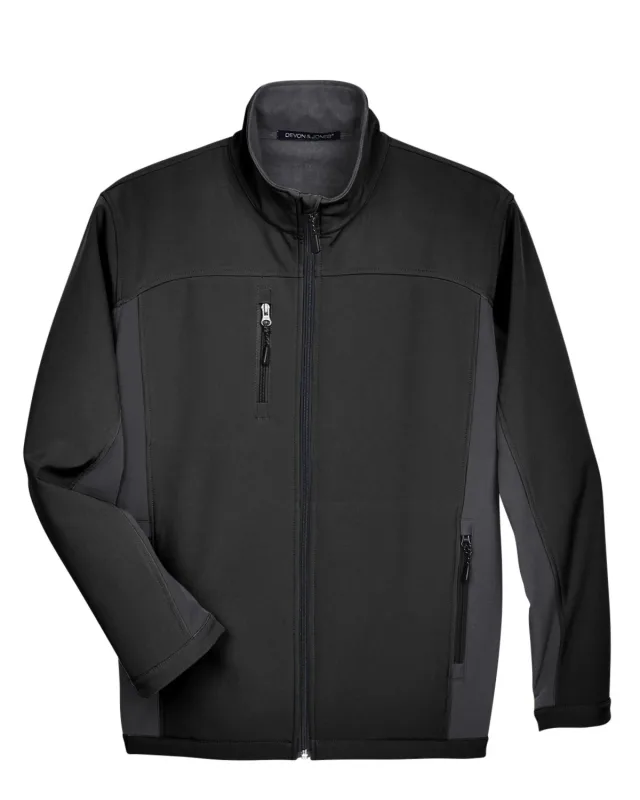 Devon & Jones Men's Soft Shell Colorblock Jacket — view 10