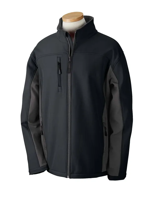 Devon & Jones Men's Soft Shell Colorblock Jacket — view 12