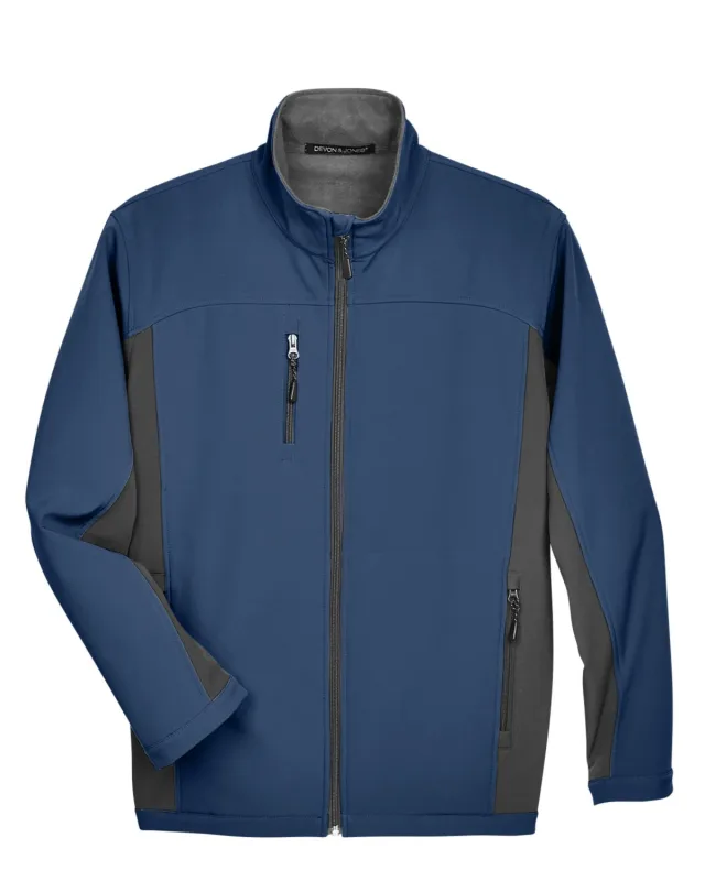 Devon & Jones Men's Soft Shell Colorblock Jacket — view 17