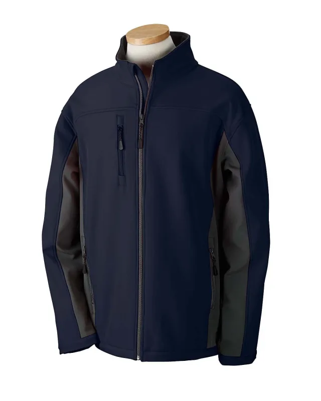 Devon & Jones Men's Soft Shell Colorblock Jacket — view 19