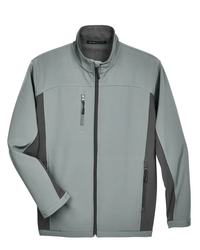 Devon & Jones Men's Soft Shell Colorblock Jacket — view 3