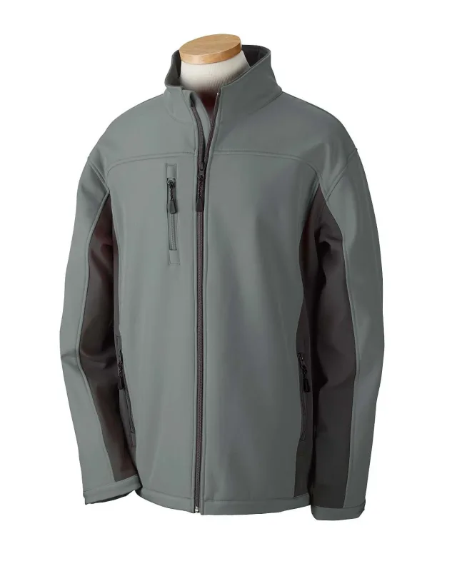 Devon & Jones Men's Soft Shell Colorblock Jacket — view 5