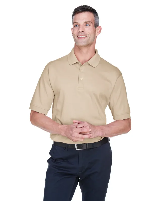 Devon & Jones Men's Solid Perfect Pima Interlock Polo — view 4