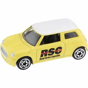 Customized Die Cast Yellow Mini Cooper