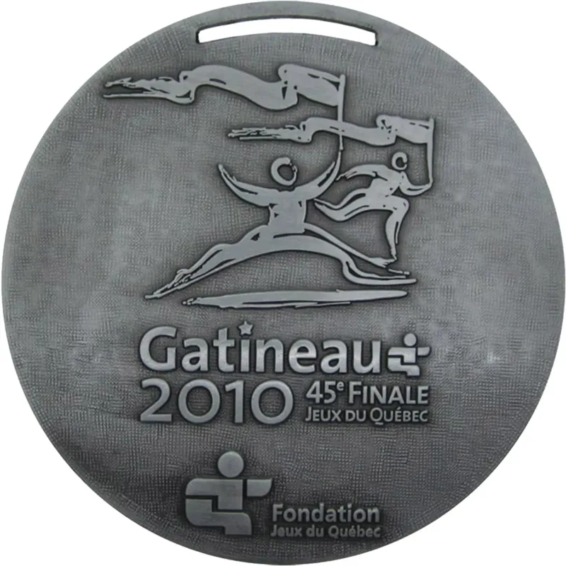 Diestruck Antiqued Medals: 1 1/4" DIA — view 2