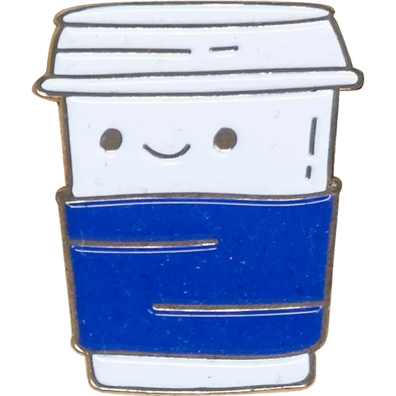 Diestruck Soft Enamel Lapel Pins: 1/2" W x 1/2" H — view 2