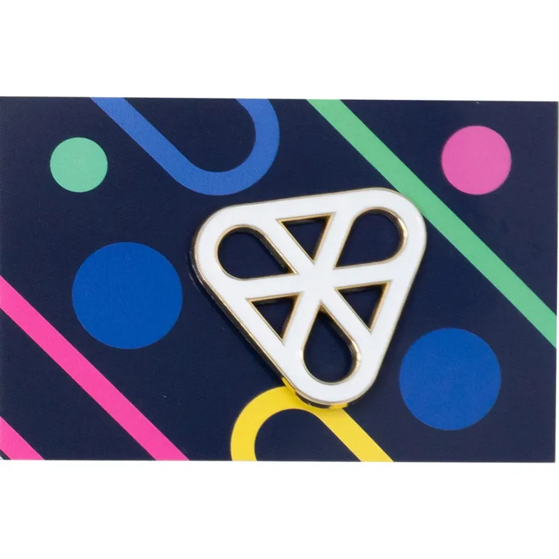 Diestruck Soft Enamel Lapel Pins: 1/2" W x 1/2" H — view 3