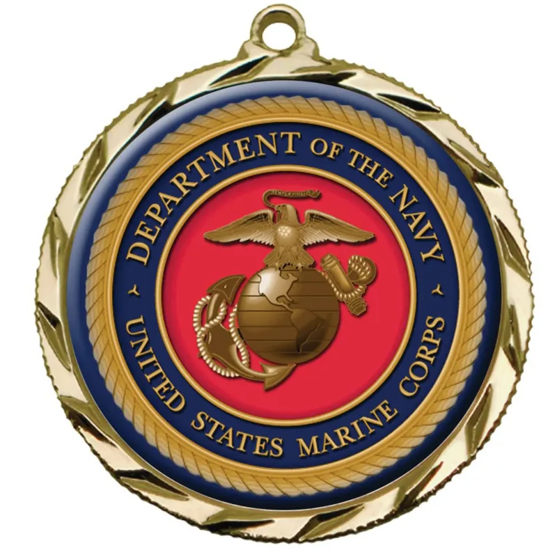 Digistock Medals: Raised Dart Patterned Border with 2" DIA Insert — view 2