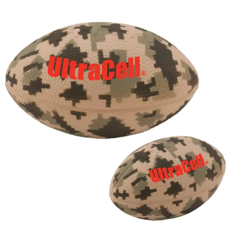 Digital Camo Large Football Stress Reliever " 5"