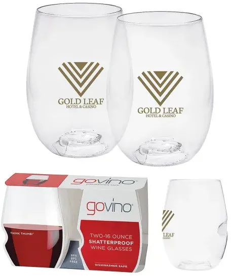 Dishwasher Safe Govino® 16oz Wine Glass 2 Pack