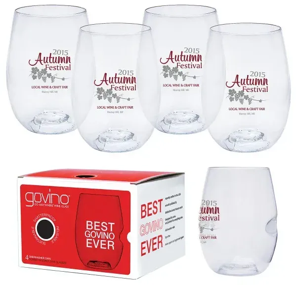 Dishwasher Safe Govino® 16oz Wine Glass 4 Pack