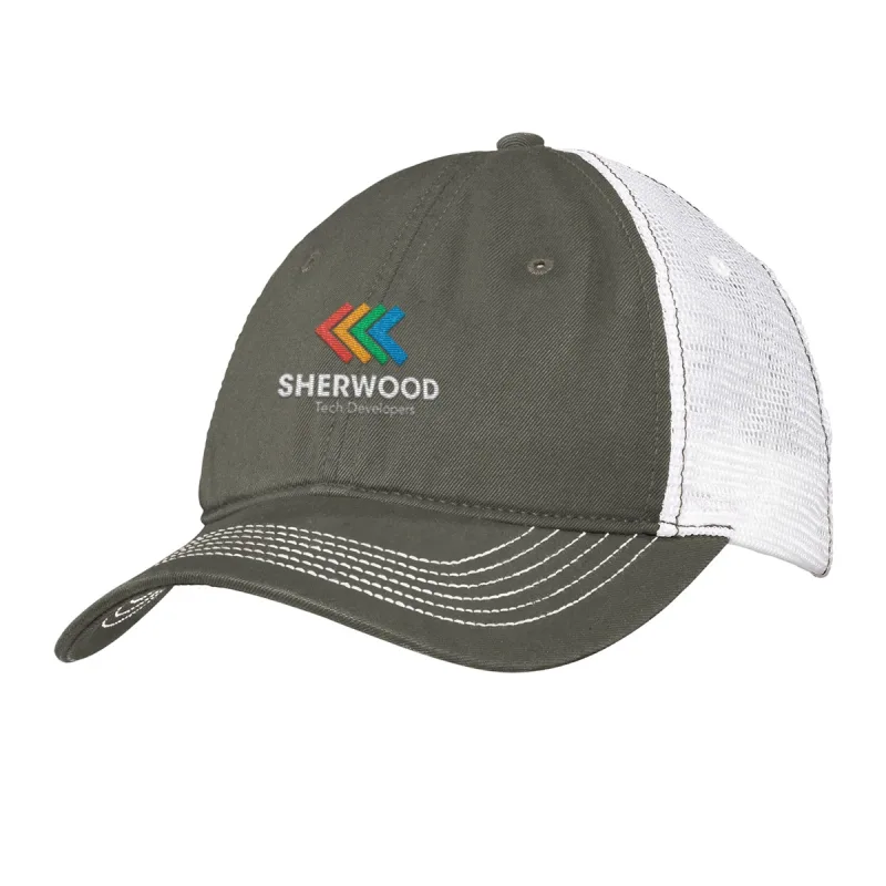 Imprinted District® Mesh Back Cap — view 2