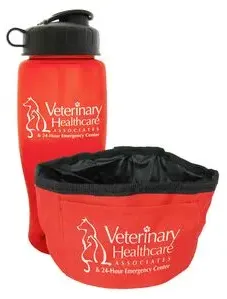 Dog Bowl & 27 oz. Sports Bottle Set