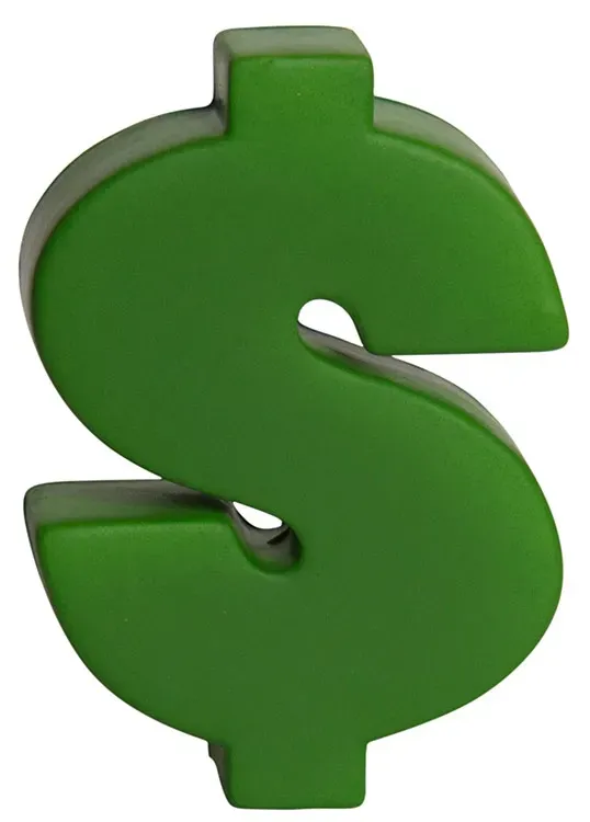 Customized Dollar Sign Stress Reliever