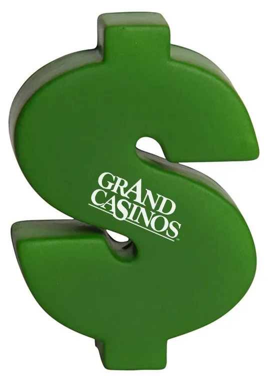 Customized Dollar Sign Stress Reliever