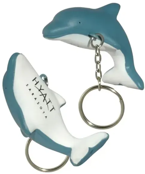 Custom Dolphin Stress Keychain