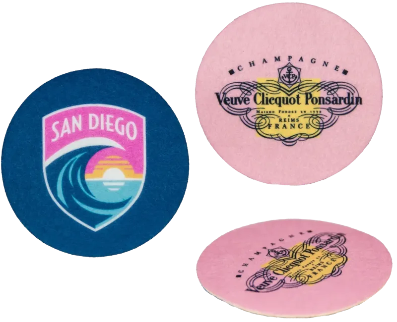 Logo Felt Coasters — view 2
