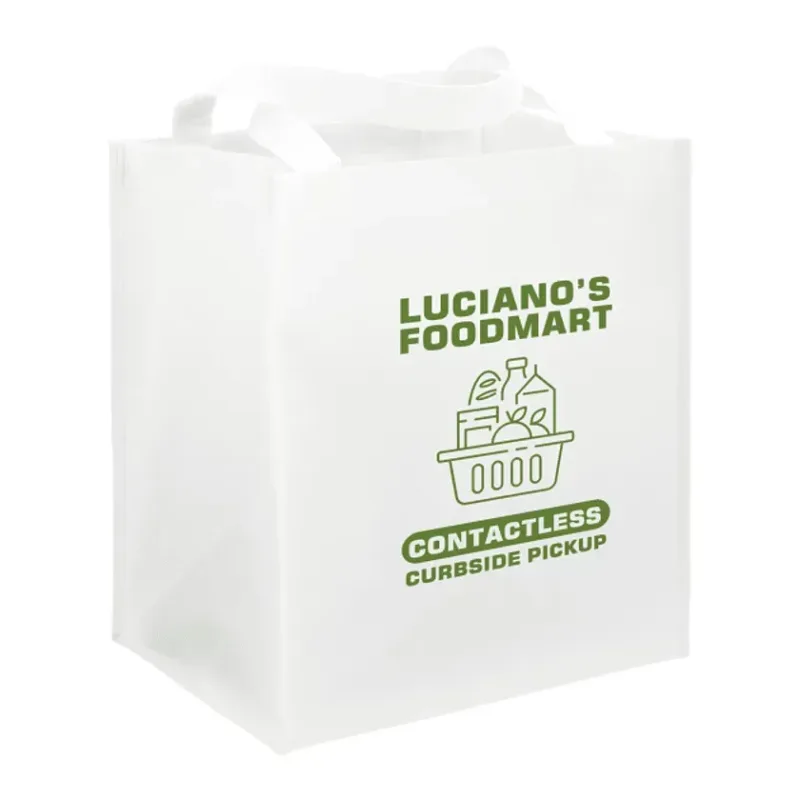 Custom Wipeable Grocery Tote with Bottom Board Support — view 14