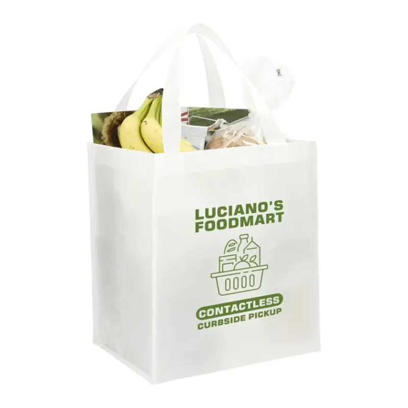 Custom Wipeable Grocery Tote with Bottom Board Support — view 15