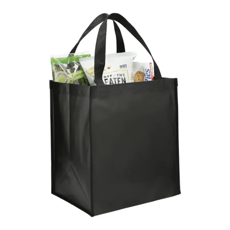Custom Wipeable Grocery Tote with Bottom Board Support — view 5