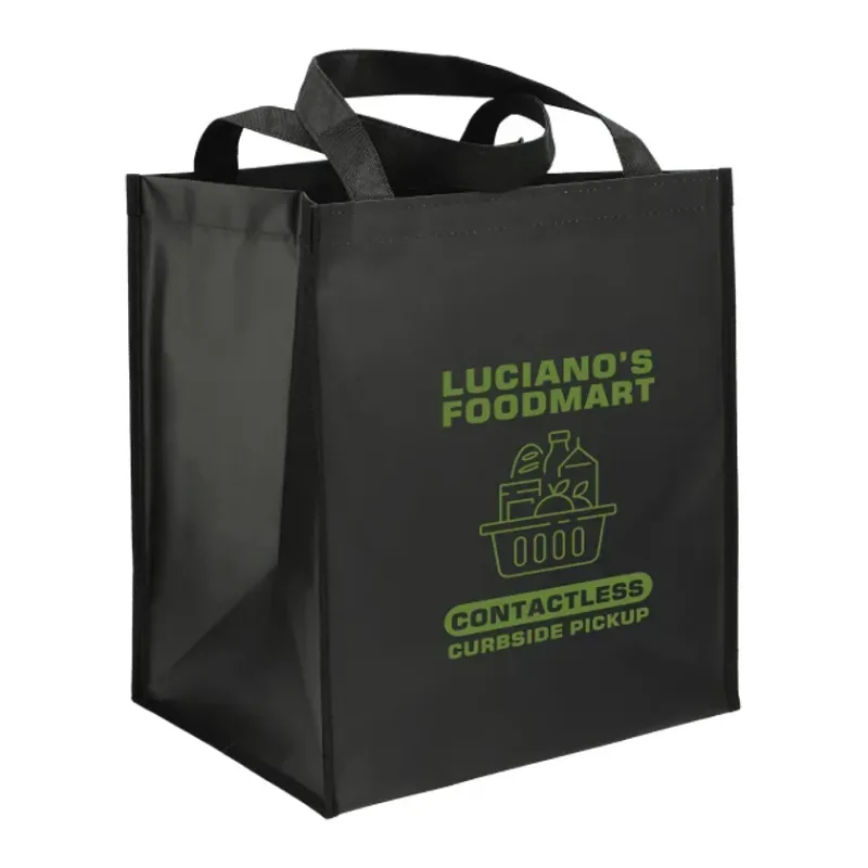 Custom Wipeable Grocery Tote with Bottom Board Support — view 6