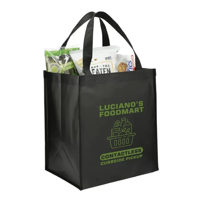 Custom Wipeable Grocery Tote with Bottom Board Support — view 7