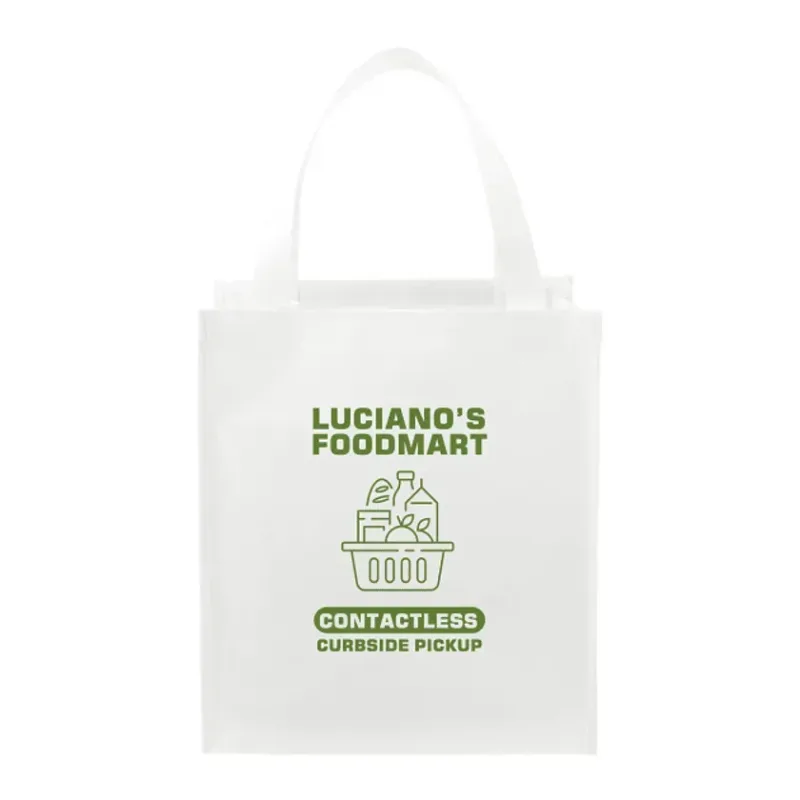 Custom Wipeable Grocery Tote with Bottom Board Support — view 8