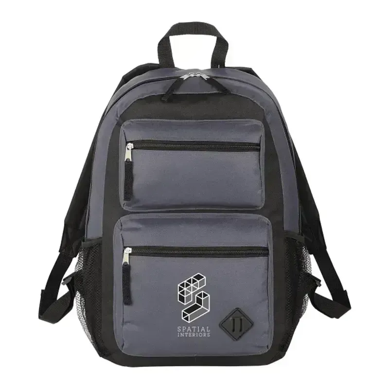 Custom Double Pocket Backpack - PolyCanvas