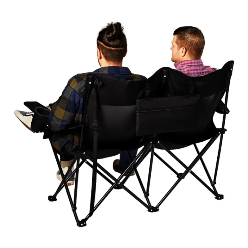 Custom Double Seater Folding Chair with Pouch — view 7