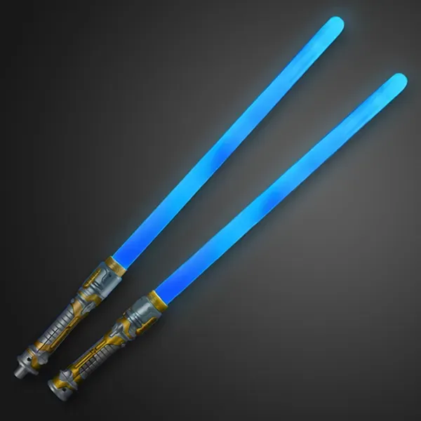 Double Sided Swords Sabers with Blue LEDs & Sounds — view 3