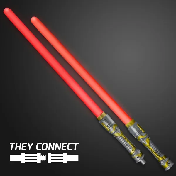 Double Sided Swords Sabers with Red LEDs and Sounds — view 4