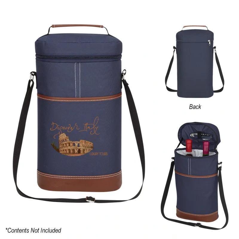 Logo Double Wine Cooler Bag — view 5