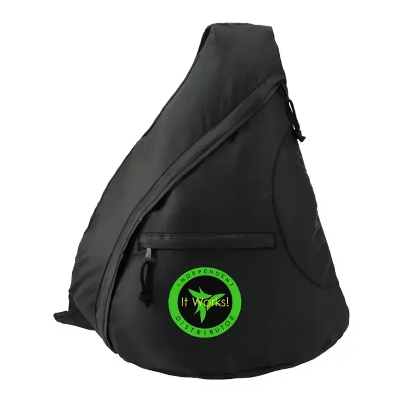 Custom Downtown Sling Backpack with Zippered Compartments