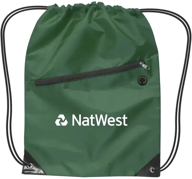 Custom Drawstring Backpack with Zipper