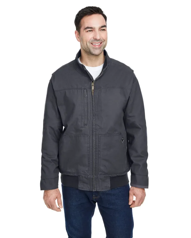 Dri Duck Men's Force Canvas Bomber Jacket — view 8