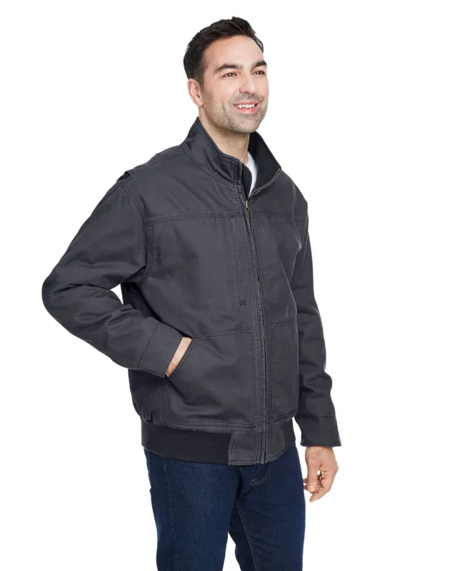 Dri Duck Men's Force Canvas Bomber Jacket — view 13