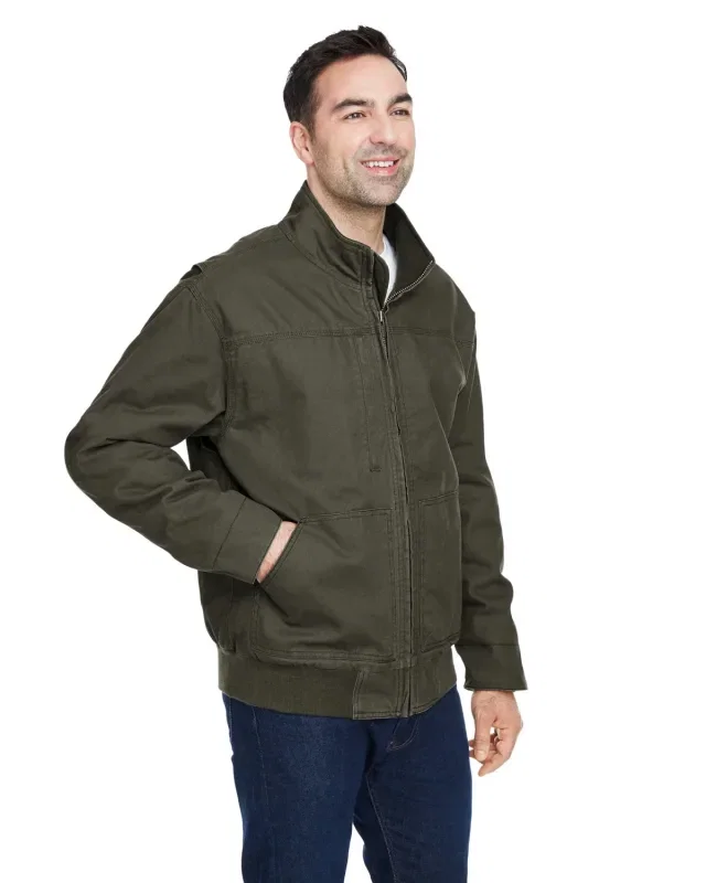 Dri Duck Men's Force Canvas Bomber Jacket — view 6