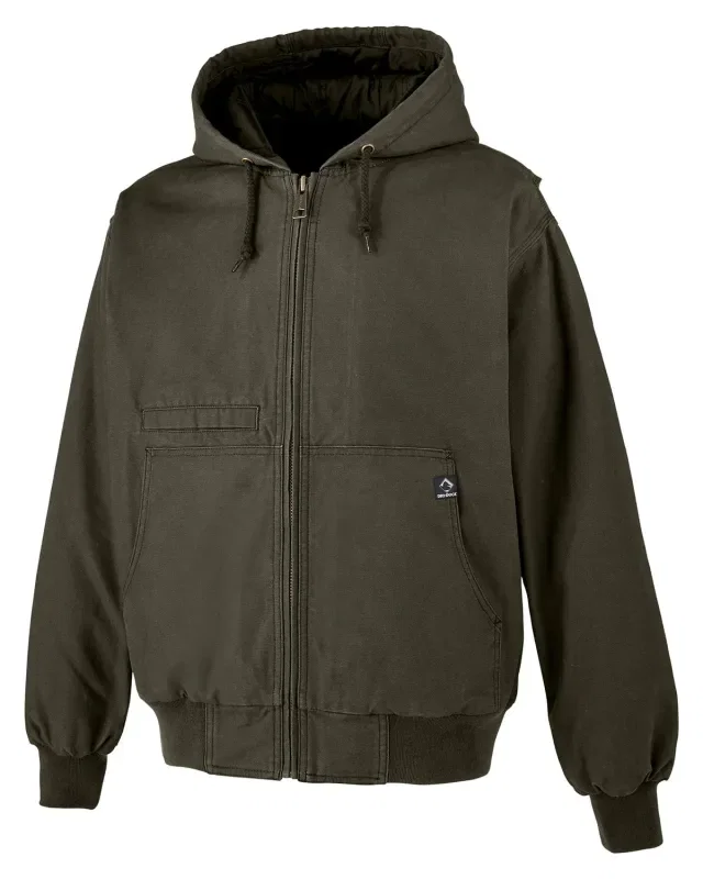 Dri Duck Men's Laramie Canvas Hooded Jacket — view 4