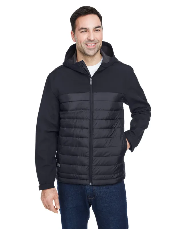Dri Duck Men's Pinnacle Puffer Body Softshell Hooded Jacket — view 10