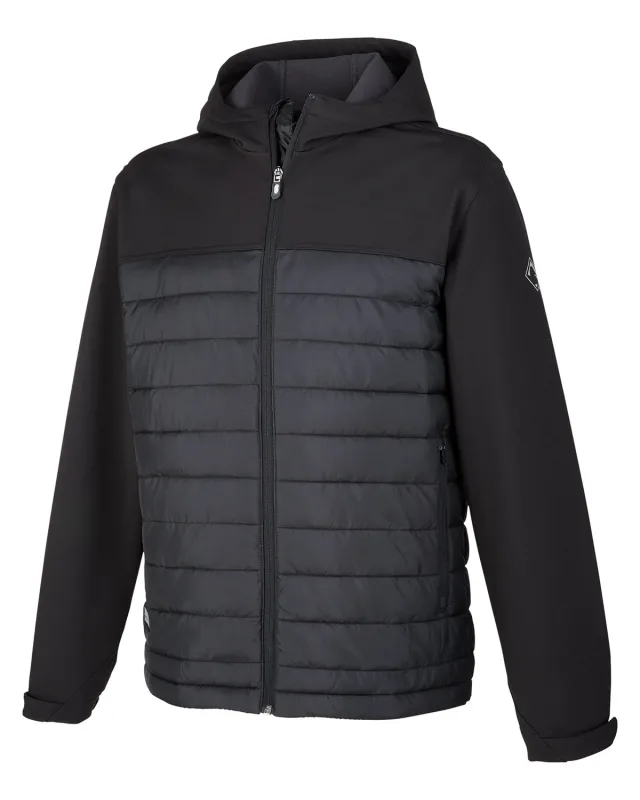 Dri Duck Men's Pinnacle Puffer Body Softshell Hooded Jacket — view 12