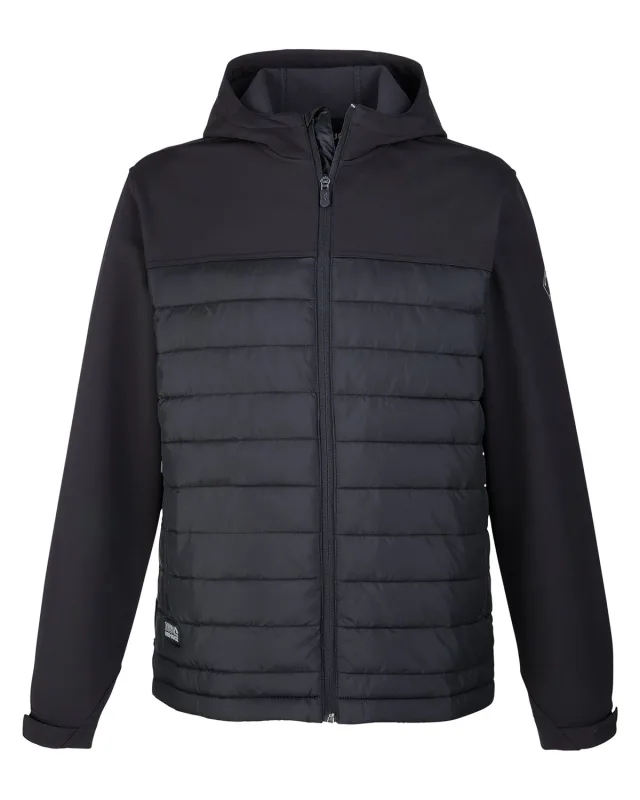 Dri Duck Men's Pinnacle Puffer Body Softshell Hooded Jacket — view 14