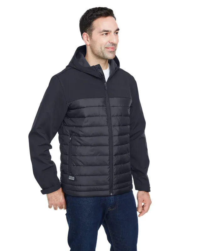 Dri Duck Men's Pinnacle Puffer Body Softshell Hooded Jacket — view 15