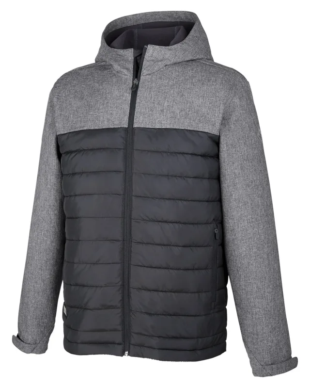 Dri Duck Men's Pinnacle Puffer Body Softshell Hooded Jacket — view 4