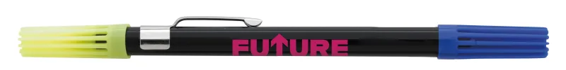 Custom Dri Mark® Double Header Highlighter Ball Pen Combo — view 5