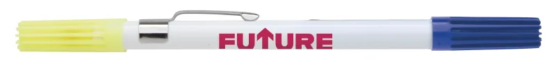Custom Dri Mark® Double Header Highlighter Ball Pen Combo — view 7