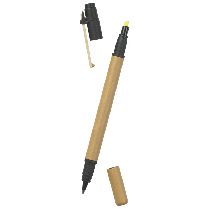 Dual Function Eco-Inspired Pen With Highlighter — view 5