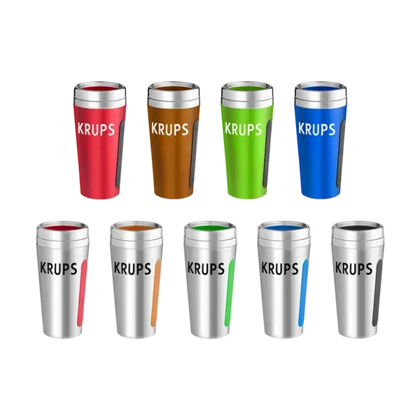 Dual-Grip Travel Tumbler - 15 Oz.